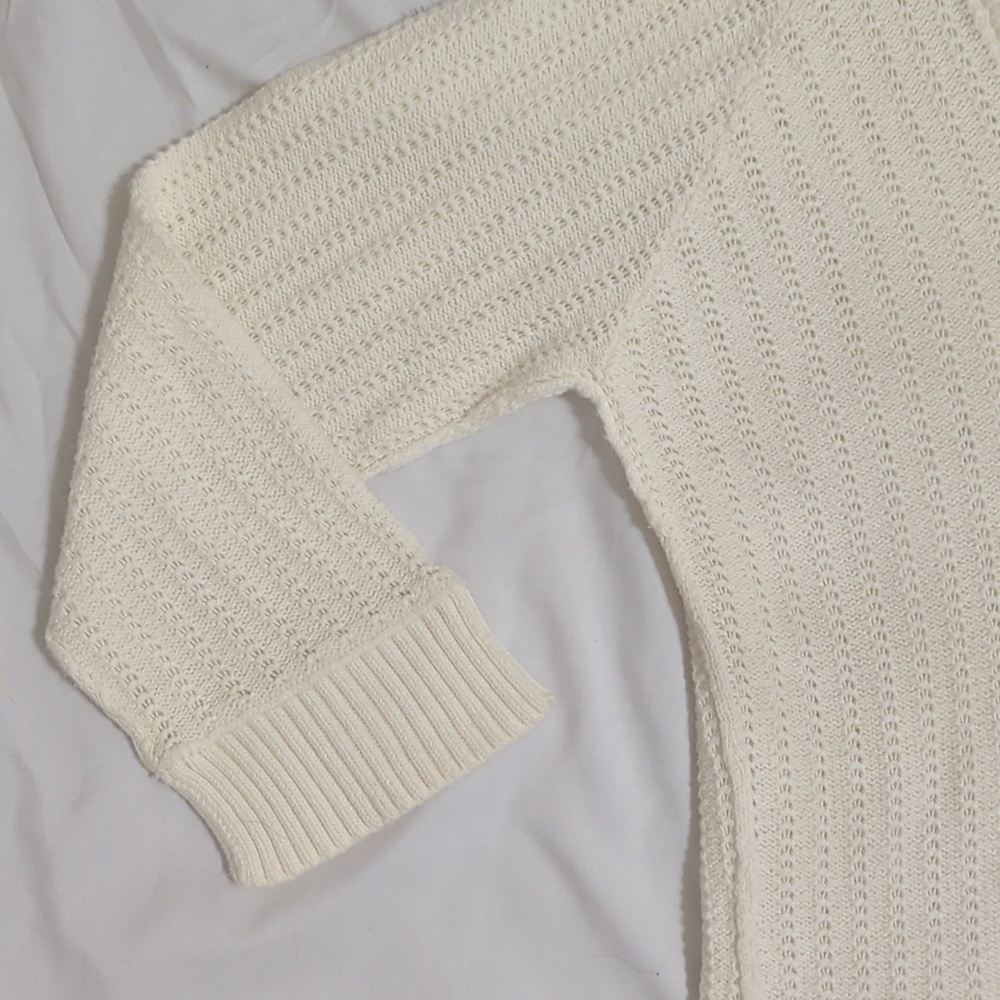 Roxy Hooded Sweater, Color Cream, Size L - Picture 4 of 12